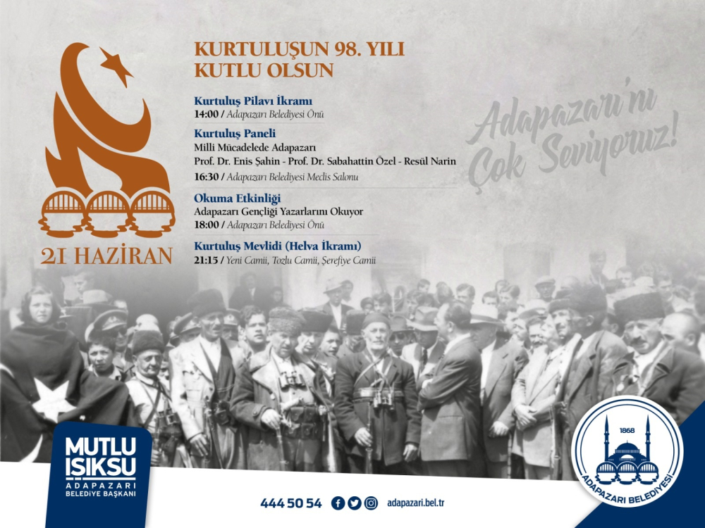 Adapazarı´nın Kurtuluşu Kutlanacak
